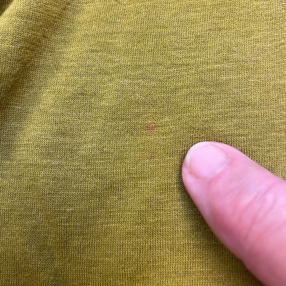 Odonate Epiprocta 3/4 Sleeve Avocado Green Top Size M - Picture 5 of 6